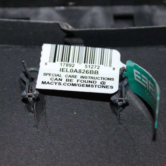 EFFY Blue Topaz Round Stud Earrings set in 18kgold - Picture 4 of 6